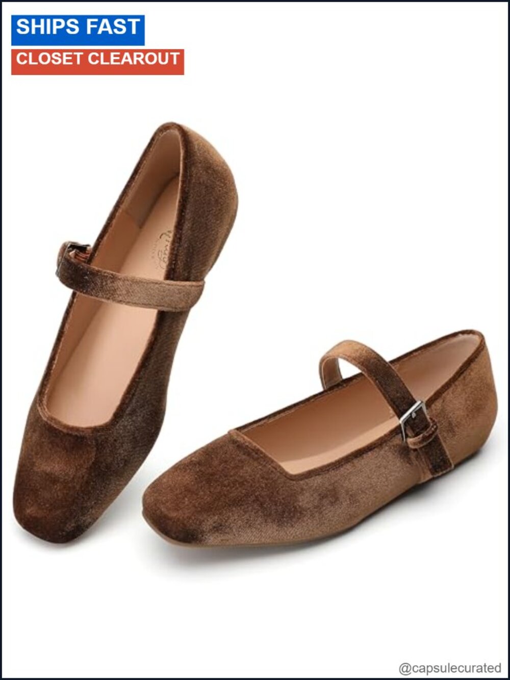 Velvet Mary Jane Ballet Flats Woven Comfort Shoes